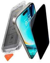 Apsauginis stiklas Torras Privacy INSTALL MASTER, skirtas iPhone 17 Air – juodas