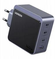 Sieninis įkroviklis UGREEN X570 140W 4 prievadų GaN greitasis įkroviklis EU – 4 USB-C/USB-A prievadai, GaN technologija, 140W maks.