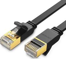 Ethernet kabelis UGREEN NW106 Cat.7 STP RJ45 plokščias 3 m (juodas)