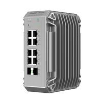Valdomas L2 tinklo jungiklis Ruijie RG-NIS3100-8GT2SFP-HP — 8× Gigabit RJ-45, 2× SFP, PoE, 12–56V DC, 20Gbit/s, 8000 MAC, Pilka