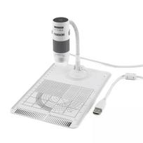 Skaitmeninis mikroskopas Carson EFLEX 300x, 75–300x didinimas, 1600×1200 kamera, pilkai baltas