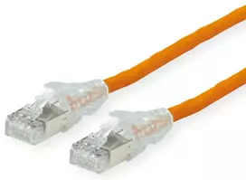 Tinklo kabelis Dätwyler Cables 21.05.0517 Oranžinis 1 m Cat6a S/FTP