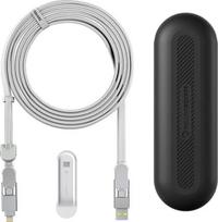 Rolling Square inCharge XL 3m Baltas – USB įkrovimo ir duomenų laidas, 3 m, baltas