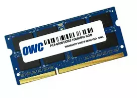 OWC DDR3 - Modul - 8GB - SO DIMM 204-PIN - 1066 MHz / PC3-8500 - CL7 - 1.5 V - ungepuffert - non-ECC - für Apple Mac mini (Mitte 2010)