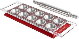 Ravioli tabletė Marcato RT-RSO raudona – rankinis presas naminiams koldūnams