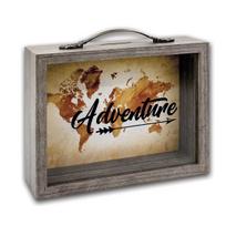 Taupyklė ZEP Vida RM1093 – medinė stiklinė taupyklė su užrašu „ADVENTURE“