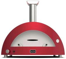 Picos krosnelė Alfa Forni Moderno 5 Pizze Hybrid – 5 picų talpa, hibridinis kuras (mediena ir dujos), antikvarinė raudona