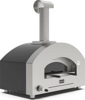 Picos krosnelė Alfa Forni Futuro 2 Pizze Hybrid Silver Black – hibridinė krosnelė 2 picoms, lauko naudojimui