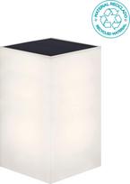 Sieninis saulės šviestuvas NewGarden WALLY LUMWLP012XXSPNW, kompaktiškas lauko šviestuvas 12×12×18 cm