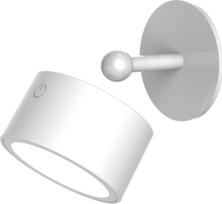 Baterijomis maitinamas sodo ritės formos šviestuvas NewGarden LUMROL080BXWLNW, 8 LED, baltas