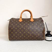[Pre-Owned] Speedy 35 Monogram Canvas And Leather Handbag - Very Good #1UFORLX ONE SIZE