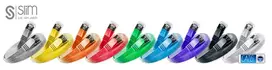 Patchcord SLIM STP tinklo kabelis 5 m mėlynas Cat6 S/UTP