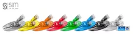 Patchcord SLIM Light STP tinklo kabelis 2 m Cat6 U/FTP juodas
