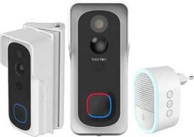 Vaizdo durų skambutis Beafon SmartHome Visitor 2V Tuya rinkinys – belaidė HD kamera, modelis BEASH-2VSET-W
