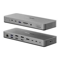 Dokų stotelė / prievadų replikatorius ALOGIC TB4DU4 — laidinis Thunderbolt, 96 W, SD/MicroSD skaitytuvas, 3,5 mm lizdas, aliuminis/ABS