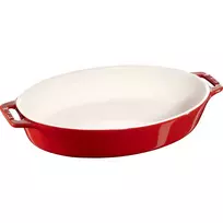 Staub ovalus keraminis padėklas - 2,3 l, Raudonas