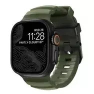 NOMAD Rocky Point dirželis, skirtas Apple Watch 46mm/49mm, žaliai-juodas