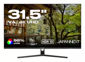 JAPANNEXT 4K UHD Monitor 80 cm (31,5 inch) 3840x2160 pikselių, VA skydelis, 5 ms, 60 Hz, AMD FreeSync, HDMI, DisplayPort (JN-V315UHDR)