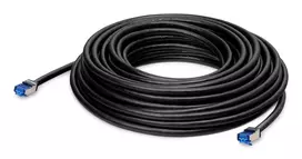 LANCOM tinklo kabelis RJ-45 (M) į RJ-45 (M) - 30,0 m - 6,5 mm - S/FTP - CAT 6a - lauko - Juoda (61337)