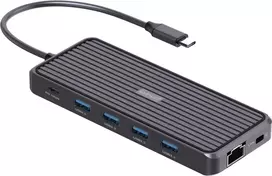 4smarts SmartDock 11w1 | 4x USB-A | USB-C PD 100W | RJ45 | Garsas/Mikrofonas | HDMI | 2x DP