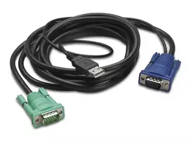 APC KVM kabelis - USB, HD-15 (VGA)