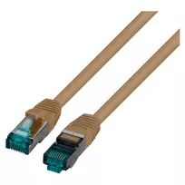 EFB RJ45 Patch kabelis Cat.6A S/FTP LSZH rudas 0,15m