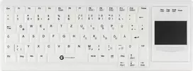 GETT Gerätetechnik CleanType Xtra Touch Protect - Tastatur - 75% - compact TKL - mit Touchpad - USB - QWERTZ - Deutsch - weiß (KG30217)