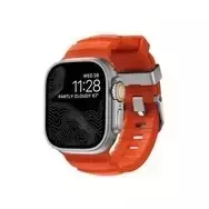 NOMAD Rocky Point Band – dirželis Apple Watch 46mm/49mm su FKM ir titanu (magma, natūrali apkaustai)