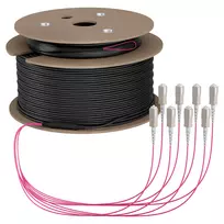 EFB magistralinis kabelis U-DQ(ZN)BH OM4 8G (1x8) SC-SC 180m Dca LSZH