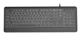 Gembird KB-UML-04-CYRL klaviatūra, multimedija, USB, juoda, kirilica