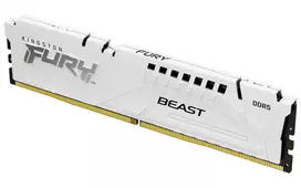 Kingston FURY Beast - DDR5 - Modul - 16GB - DIMM 288-PIN - 5600 MT/s / PC5-44800 - CL40 - 1.25 V - ungepuffert - on-die ECC - weiß
