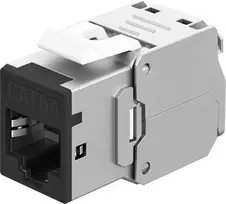 Goobay Keystone-Modulis RJ45 CAT 6A, STP, Slim, juodas (77943)