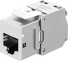 Goobay Keystone modulis RJ45 CAT 6A, STP, plonas, baltas (77949)