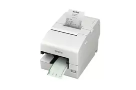 Epson TM-H6000VI daugiafunkcis spausdintuvas, baltas, su pjaustytuvu, USB, RS232, Ethernet, OPOS, tiesioginis terminis ir taškinis spausdinimas, 7 taškai/mm (180 dpi), maks. juostos plotis 80 mm