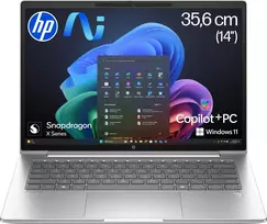 HP ProBook 4 G1q Snapdragon® X X1-26-100 nešiojamas kompiuteris Next Gen AI 35,6 cm (14 inch) (D6JU7ES#ABD)