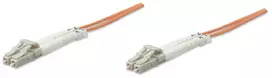 Intellinet Fiber Optic Patch Cable, OM2, LC/LC, 5 m, Oranžinė, Duplex, Daugiamodė, 50/125 µm, LSZH, Pliusinis, Viso gyvenimo garantija