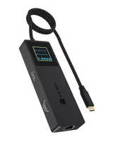 ICY BOX Spade Dock 4038, 7-in-1 DockingStation su LCD ekranu ir 100 W PD įkrovimu
