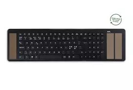 Mousetrapper Type klaviatūra QWERTY Nordic USB-A + Bluetooth, pilno dydžio (100%), laidinė ir belaidė, juoda