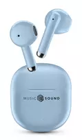Belaidės ausinės „Music Sound Breeze“ su spalvotu dėklu