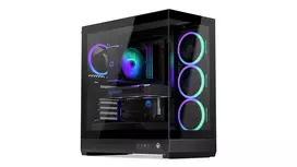 ENDORFY Fishtank 6000 Corona Mid-Tower PC Case - Black, Dual Tempered Glass, 4x ARGB Fans, USB-C, E-ATX