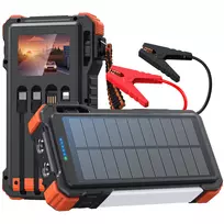 Extralink Solar Power Bank Jump Starter 12000 mAh 1500 A su LED lempa ir žibintuvėliu (EX.96938)
