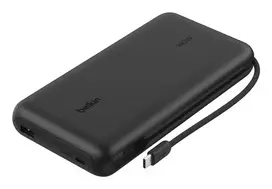Belkin UltraCharge Pro Laptop Power Bank 25K 25000mAh 158W su integruotu USB-C laidu ir skaitmeniniu ekranu juoda