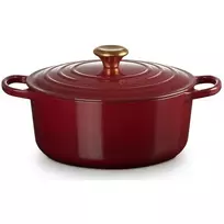 Le Creuset Signature Round Roaster 26cm 5.3L Enameled Cast Iron Rhône 21177269494441