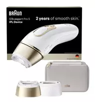 Braun Silk-expert Pro 5 PL5210 IPL Hair Removal System Gold White SensoAdapt