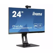 iiyama ProLite XUB2490HSUH-B1 23.8 colio Full HD IPS monitorius su Windows Hello internetine kamera