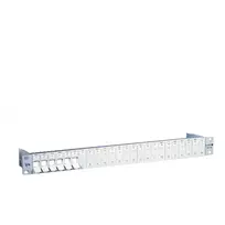 METZ CONNECT BTR E-DAT Modulinis pataisos skydelis - 24 prievadai - Cat.6A - Ekranuotas - 1U - Šviesiai pilkas (RAL 7035) - 130920-00-E