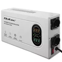 Qoltec automatinis įtampos stabilizatorius AVR 2000VA 1200W kompaktiškas toroidinis transformatorius