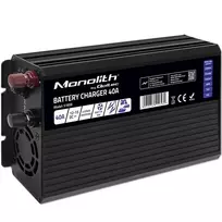 Qoltec Intelligent Professional Monolith Battery Charger for LiFePO4 AGM GEL SLA Batteries | 40A | 12V