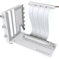 MONTECH Vertical GPU Mounting Kit PCIe 4.0 Riser Cable White 20cm