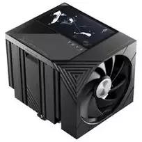 TRYX TURRIS T620 CPU Air Cooler, Dual-Tower, with 5-Inch Display - 140mm, Black